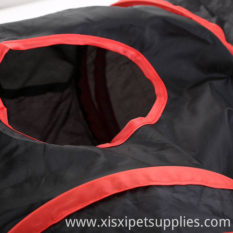 wholesale red color 3 way cat tunnel pet toy tube